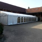 Festzelt 6x21m für ein Polterabend bei Wolfenbüttel